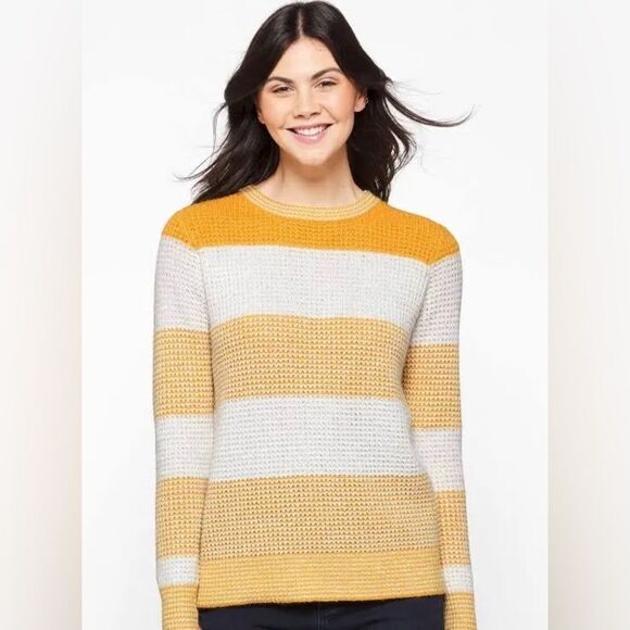 Pink Clover Alicia Textured Long Sleeve Sweater mustard size M stitch fix nwt - Picture 1 of 5